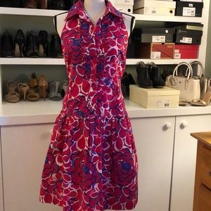 Lilly Pulitzer Pink & Purple Floral Silk Dress